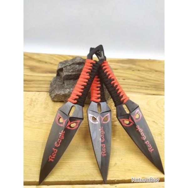 Set de 3 couteaux  lancer Red Eagle 15.50 cm