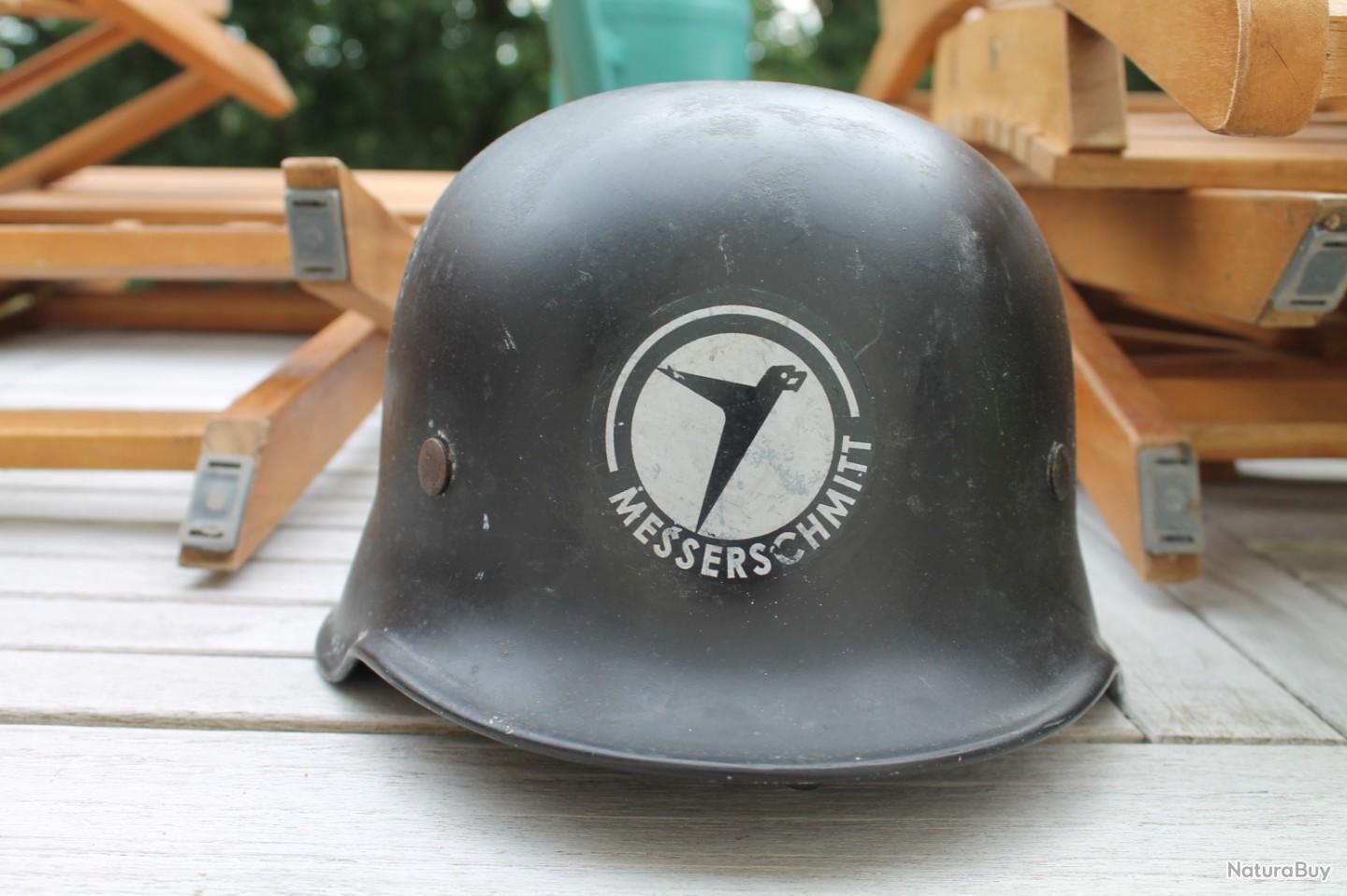 CASQUE ALLEMAND M34 Complet Bund Police Pompier Feuerwehr Stahlhelm