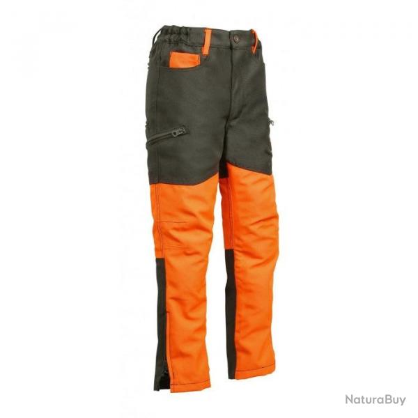 Pantalon de chasse enfant Percussion Stronger - Orange / 12 ans