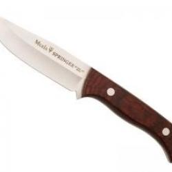 Poignard Muela SPRINGER lame 11 cm acier Nitro-42, manche stamina, étui cuir marron avec passant