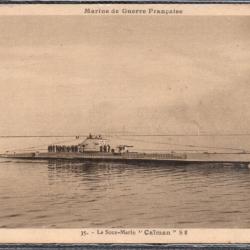 CPA - Marine  de Guerre -  Sous - Marin " CATMAN " N°3929