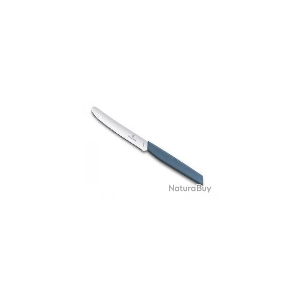 Couteau de table/tomates Swiss Modern Victorinox lame crante 11 cm inox