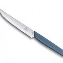 Couteau Victorinox steak Swiss Modern, lame cranté 12 cm inox