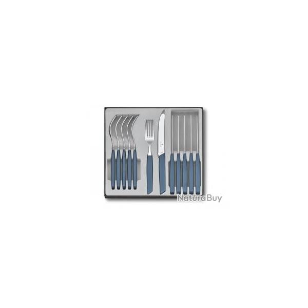 Mnagre 12 pices Victorinox Swiss Modern en acier inox 18/10 (couteaux table/tomates)