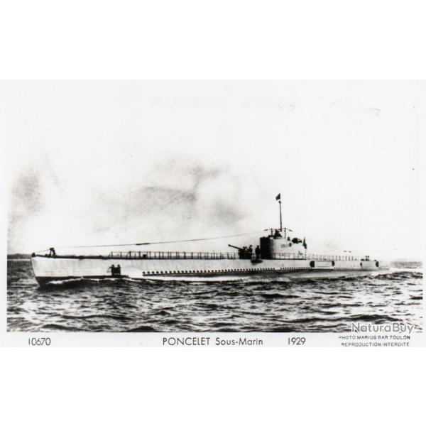 CPA - Marine Guerre- Sous - Marin " PONCELLET "   N3936