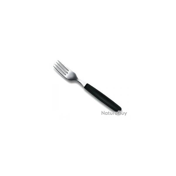 Fourchette Victorinox en acier inox 18/10, manche polypropylne noir.