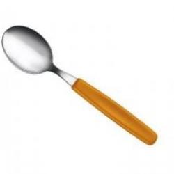 Cuillère à soupe Victorinox en acier inox 18/10, manche polypropylène orange