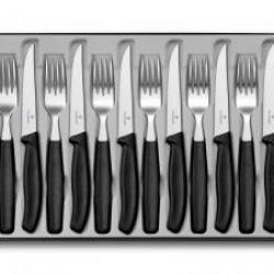 Ménagère Victorinox 12 pièces Swissclassic en acier inox 18/10, manche polypropylène noir