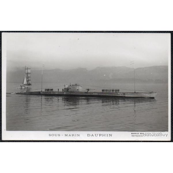 CPA - MARINE DE GUERRE - SOUS - MARIN  " DAUPHIN "  N 3940