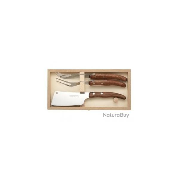 Coffret spcial fromage Laguiole par C. DOZORME, 3 pices inox