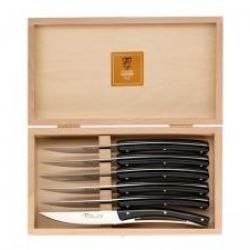 Coffret 6 couteaux table « Le Thiers® » modèle Liner, 23 cm inox brillant