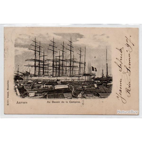 CPA - Marine - BELGIQUE - Anvers Bassin de la Campine  N3190