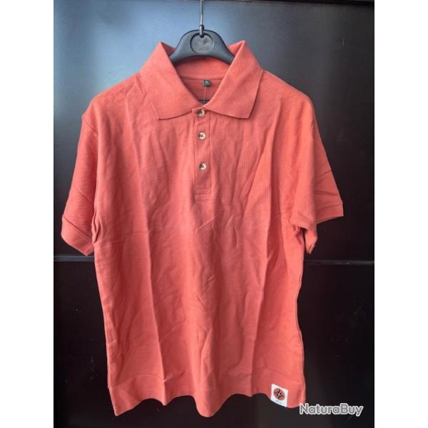 Polo Idaho orange taille S neuf , destockage chasse enchere