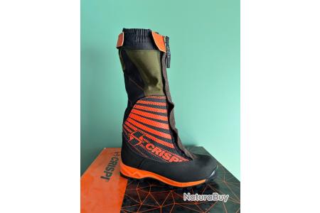 CRISPI Highland PRO Wanderstiefel – Schwarz/orange, Wasserdicht, Mit BOA-System & Vibram-Sohle