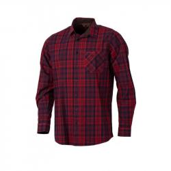 chemise à carreaux rouge Somlys taille L.