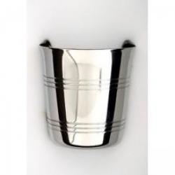 Timbale bébé ROGER ORFEVRE, inox, décor filet.