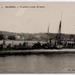 CPA - Marine Militaire - PAIMPOL- Torpilleur sortant du bassin N°3951