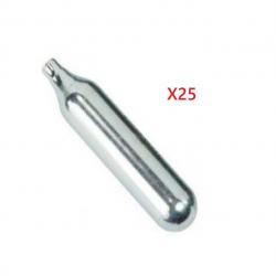 25 Capsules cartouches Sparclettes de CO2 12 grammes