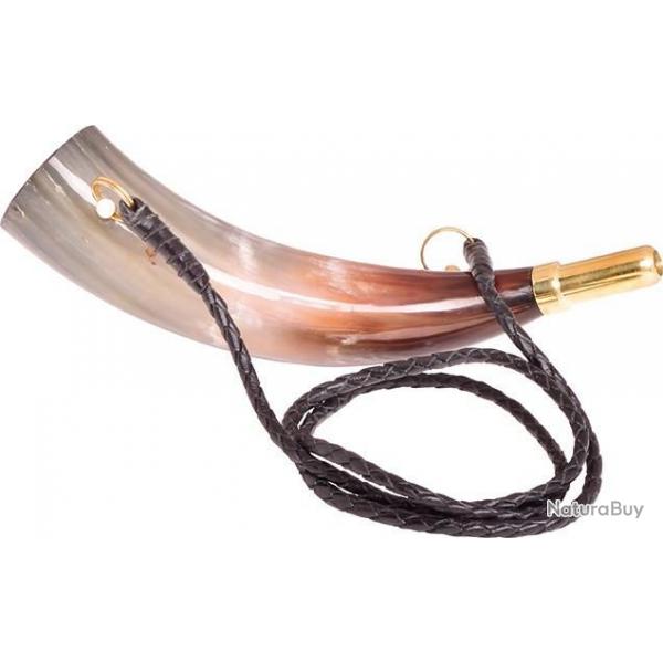 Corne de chasse 25 cm Stepland en corne naturelle