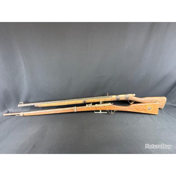 Lot de 2 fusils de bataillon scolaire