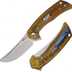 Couteau Reate PL-7 Pivot Lock Lame Acier Nitro-V Manche Ultem KIVT REA194