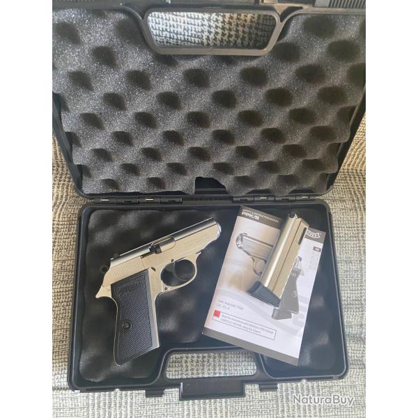 WALTHER - Pistolet PPK/S Nickel, 10 cps - 22LR