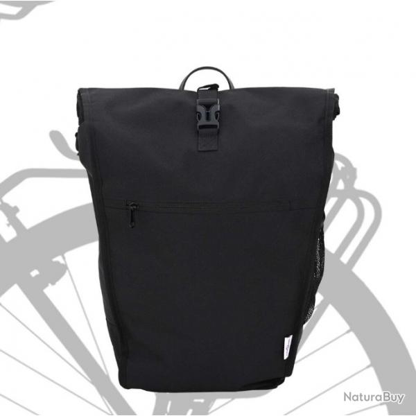 Sac  vlo noir 20L en tissu polyester - Pratique et impermable pour cyclistes urbains