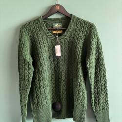 Pull Laksen Vert Femme