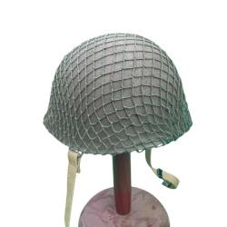 Casque US M1 Grainé + Jugulaire WW2 Avec Liner, Avec filet