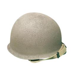 Casque US M1 Grainé + Jugulaire WW2 Sans Liner, Sans filet
