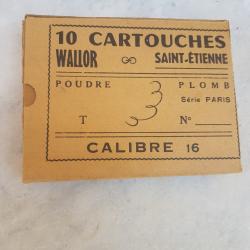 1 boite ancienne cartouche WALLOR st etienne