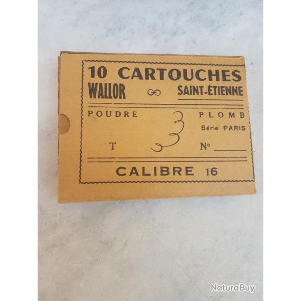 1 boite ancienne cartouche WALLOR st etienne