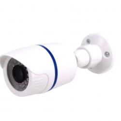 Caméra factice Fausse caméra dôme avec LED rouge effet surveillance réaliste Blanc