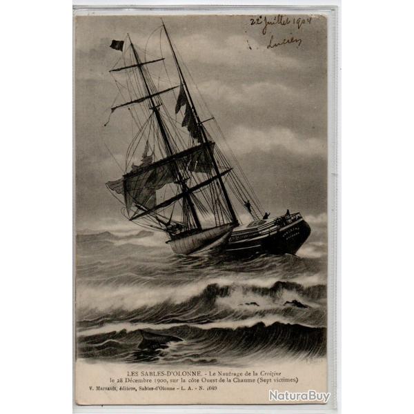CPA - Marine - LES SABLE - D'OLONNE - Le Naufrage de la Croizine le 28 Dcembre 1900 N7001