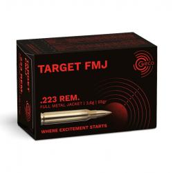 Munition Geco Target FMJ 3.6g 56gr - Cal. 223 Rem x1 boite