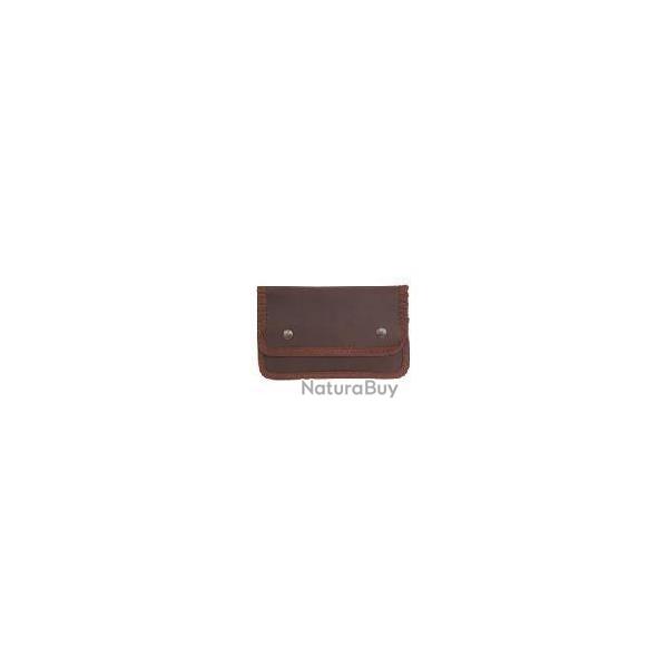 ETUI EN CUIR VIEILLI 10 BALLES GRANDE CHASSE
