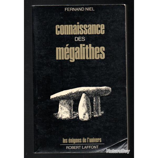 connaissance des mgalithes de fernand niel les nigmes de l'univers , dolmens , menhirs ,cromlech