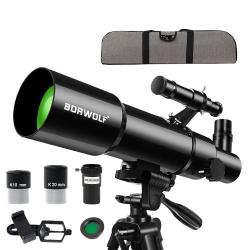 Télescope Astronomique 80mm/400mm  Grossissement 200X HD avec Trépied et Accessoires