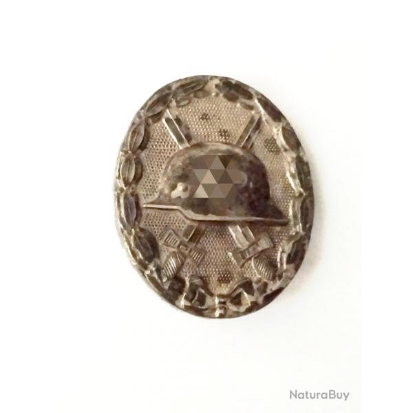 Insigne des blessés WH argent - poinçonné 30 WW2 - ORIGINAL