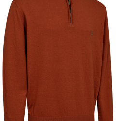 Pull demi zip Harrington rouille DEERHUNTER