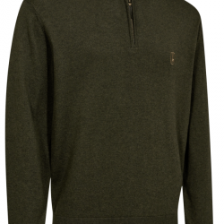 Pull demi zip Harrington kaki DEERHUNTER