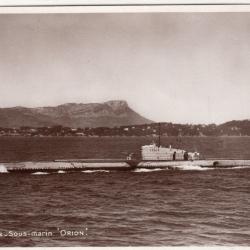 CPA - Marine de Guerre -Le SOUS-MARIN " ORION" N° 3969