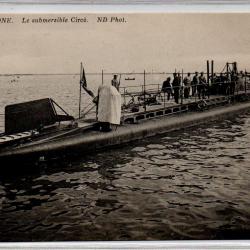 CPA - Marine Militaire - BONE - Le Sous - Marin Le submersible Circe - N°3972