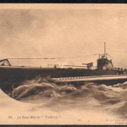 CPA - MARINE DE GUERRE - Le Sous - Marin " PASCAL "  N°3976