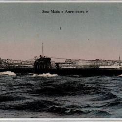 CPA - MARINE MILITAIRE - SOUS-MARIN " AMPHITRITE "  N°3980