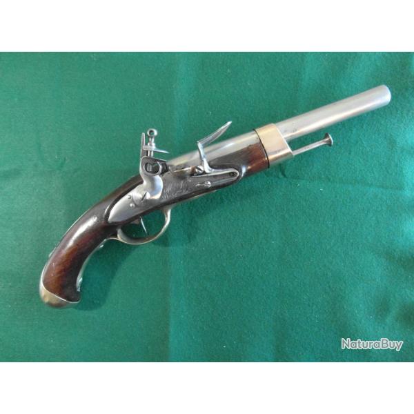 Superbe pistolet de marine modle 1786 deuxime modle Dde la Manufacture Nle de Tulle