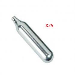 Capsules cartouches Sparclettes de CO2 12 grammes par 10 ou 25 Lot de 25