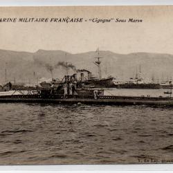 CPA - Marine Militaire Française - " Cigogne " Sous - Marin N°3988