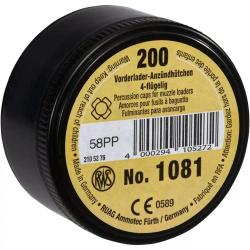 Amorces RWS à ailettes pour fusils a poudre noire 1081- Boite de 200 unités