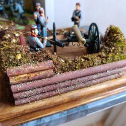 Soldats de plomb Batterie Confédérés